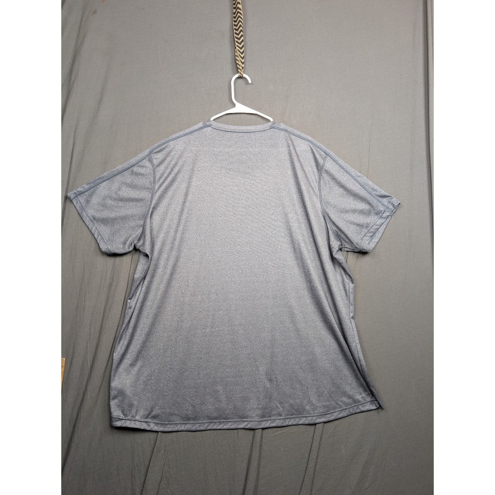 Men's Adidas ClimaliteShort Sleeve Size 3XL Gray T Shirt - Picture 7 of 8